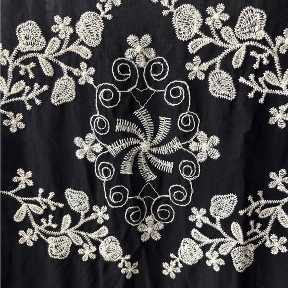 Solitaire Black and Cream Embroidered Cardigan - Picture 4 of 7
